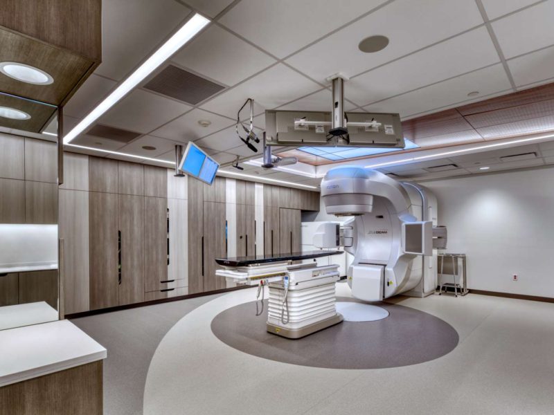 Linear Accelerator at McKay-Dee Hospital. Designed by TSA Architects, cancer center specialists.